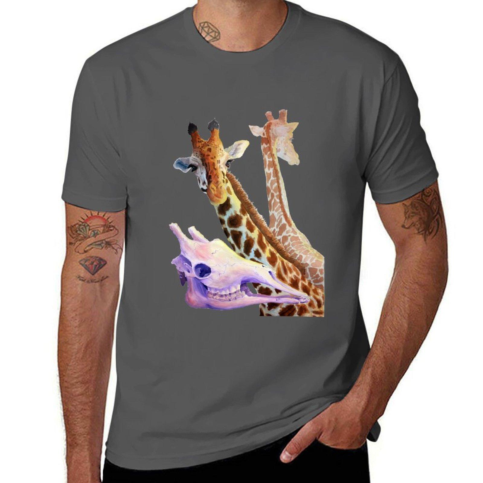 

Giraffes T-Shirt t shirts for man cotton man graphic t shirt mens graphic t shirts T-Shirt 4XL