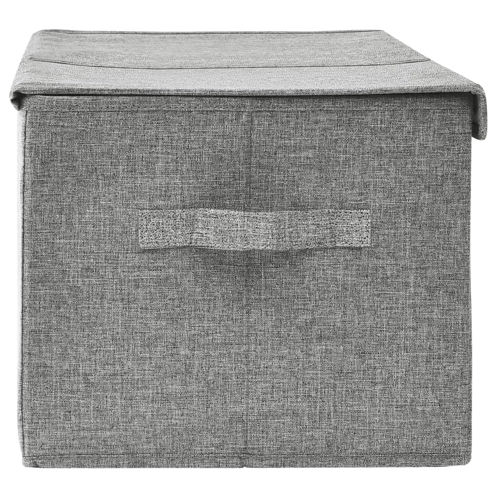 Storage Box Fabric 50 x 30 x 25 cm Gray