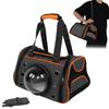 Pet Carrier Breathable Portable Cat Bag with One Transparent Window Pad Shoulder Strap50x27x29cm /