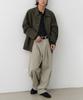 KNOUUN Wide Tapered Chino Pants (Light Gray)