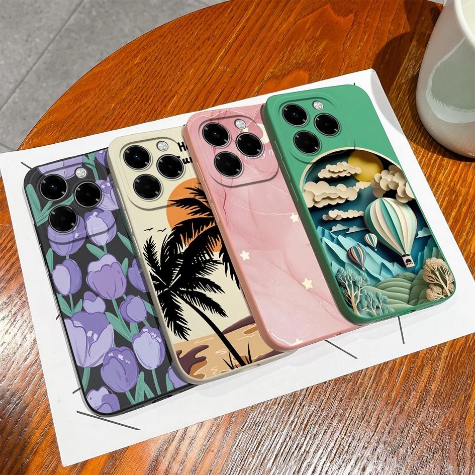 Pouzdro pro Infinix Hot 50 Pro Plus 50i Note 40X Smart 9 Zero 40 4G 5G Měkký kryt Malý květinový vzor Silikon Odolný protiskluzový Pro Infinix Nové pouzdro