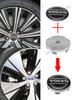 4ks 56/60mm Samolepky na středové krytky kol pro auto Kryty středů kol Pro Volvo Rdesign T6 AWD C30 C70 S40 S60 S70 S80 S90 V40 XC70
