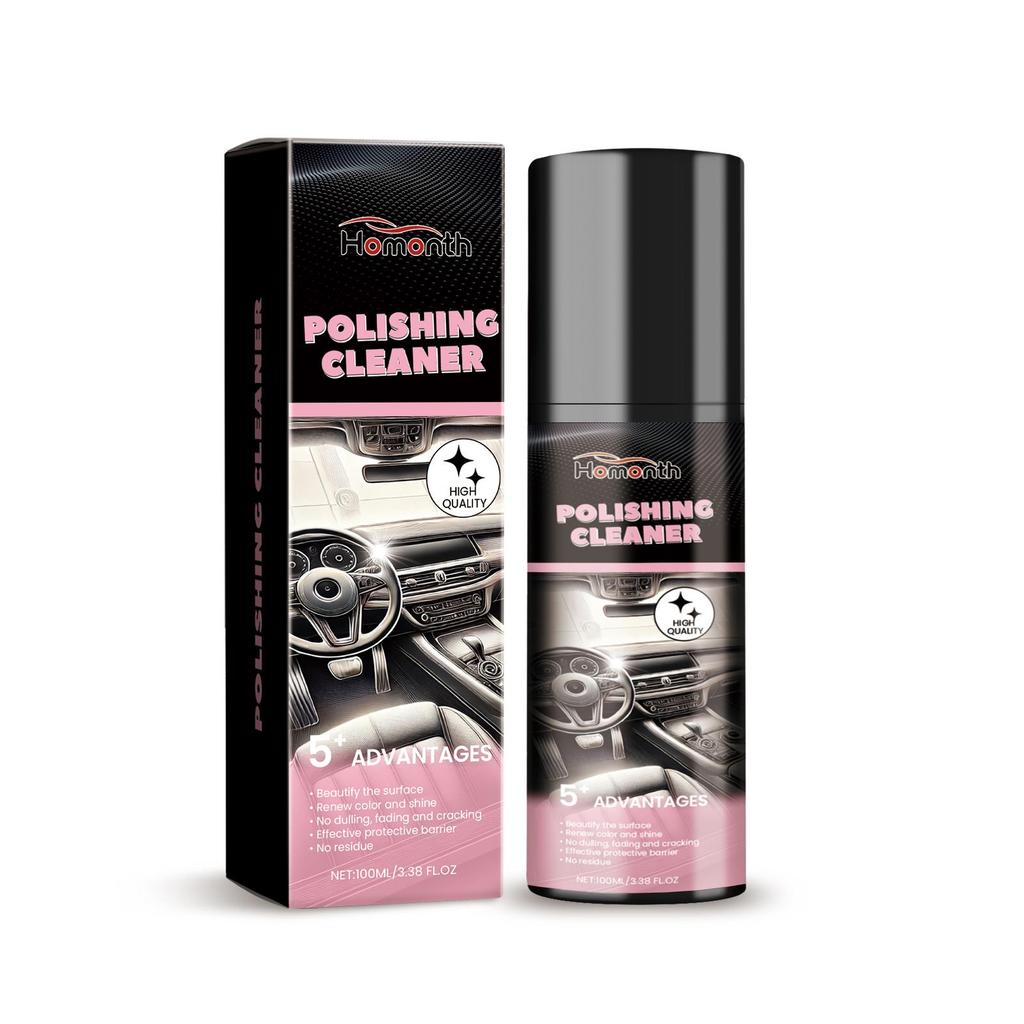 100ml Car Interior Polisher Car Interior Polishing Renewal Stain Removal Maintenance Care Polish Anti-fouling