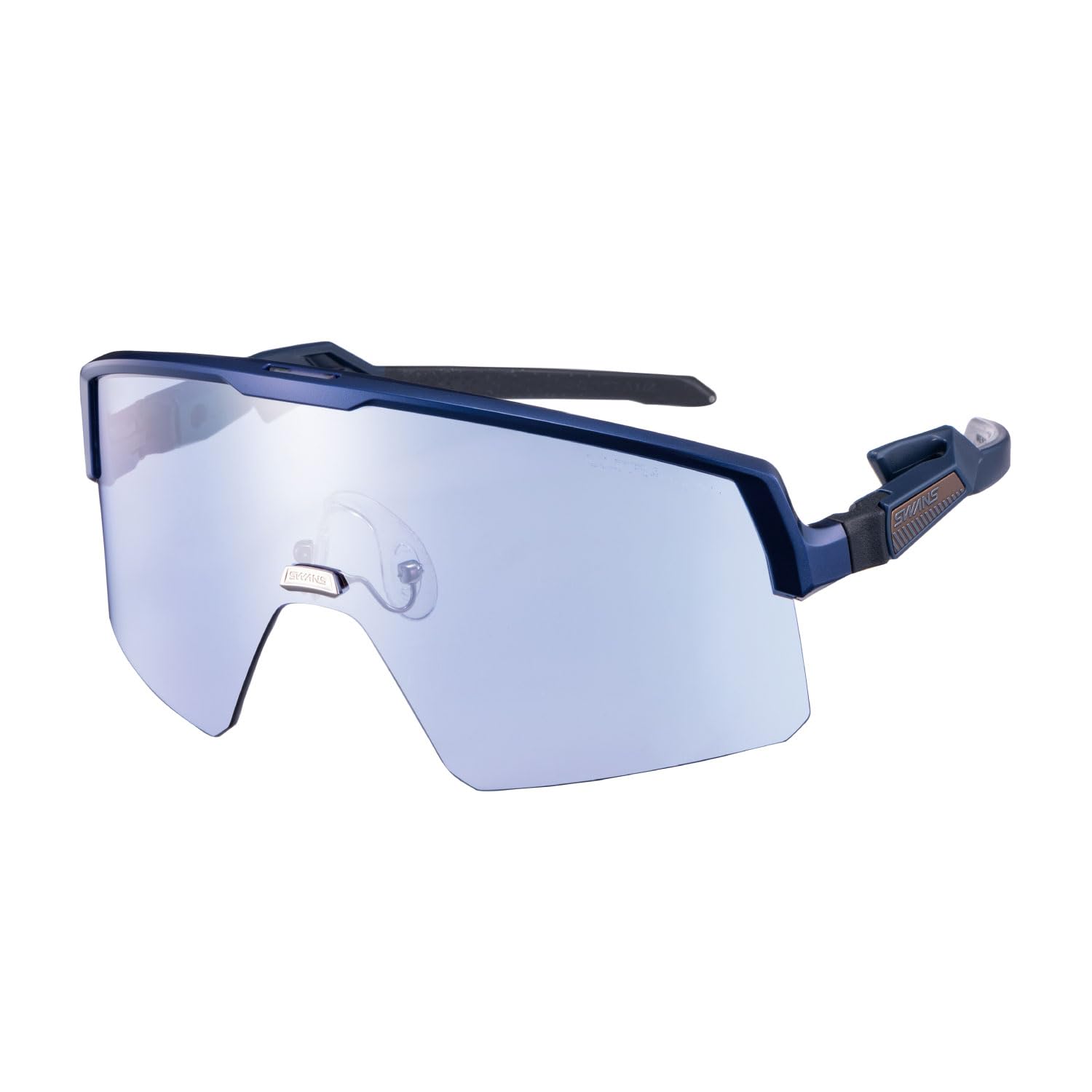 

Made in Japan Sports Sunglasses Golf Mirror ULTRA LENS coating on the back Large lens Flat lens that minimizes visual discomfort CONTRAIM MEBL Silver