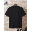 Women's Geometric Floral Daisy Print Tee Black White Loose Fit Short Sleeve Spring Summer Party Casual Lightweight Stylish Everyday Top