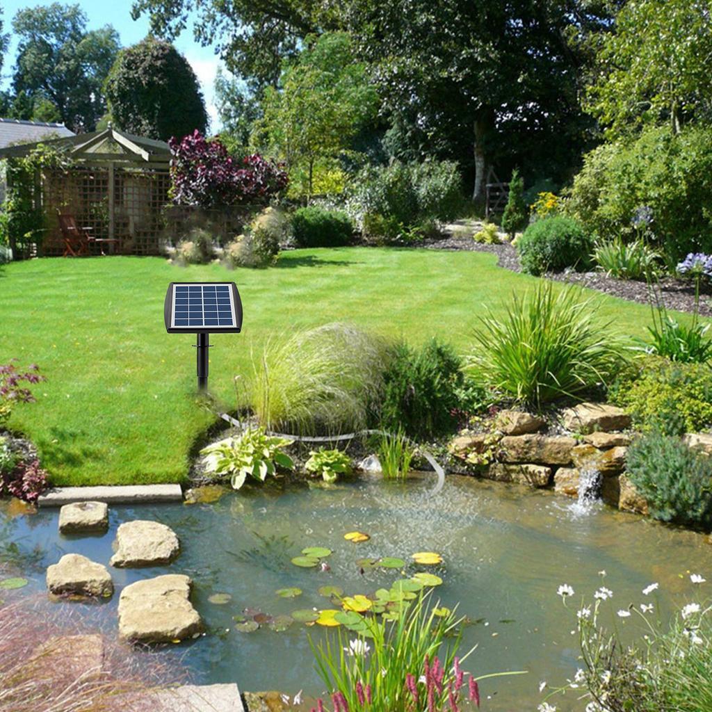 6V 2W Plug-in Solar-Sauerstoffpumpe mit 8,2ft Rohr 2 Luftblasensteine ​​Aquarium Oxygenator Aquarium