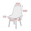 1/4Pcs Jacqaurd Shell Chair Cover Short Backrest Chair Covers Pure Color Dining Seat Covers Protective Case For El Home
