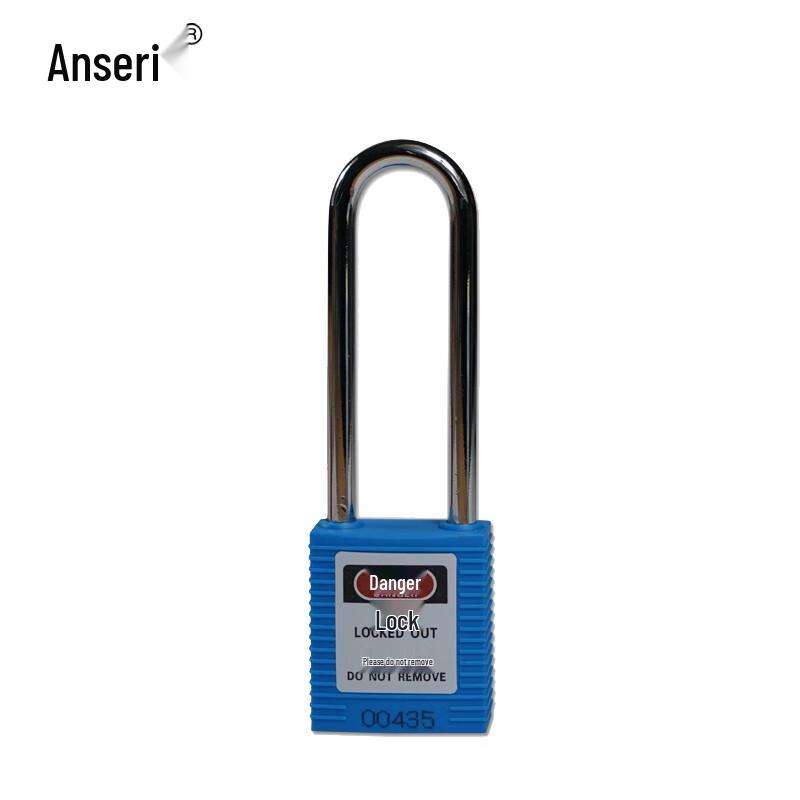 Ansell Blue Long Shackle Safety Padlock