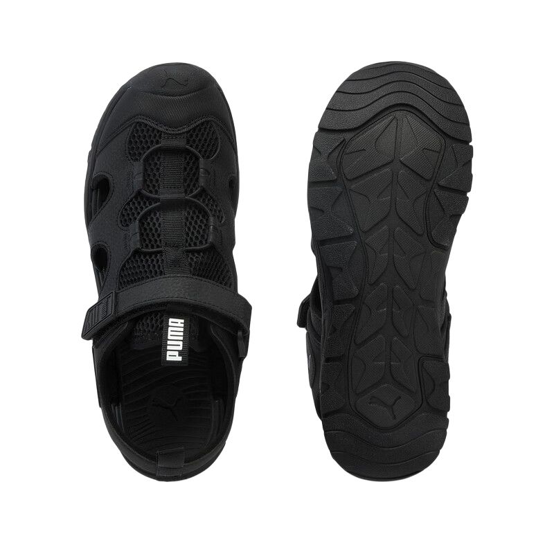 Puma Fun Racer Terra Jr Fashionable Comfortable Breathable Low Top Sandals Kids sandals Black 406340-01