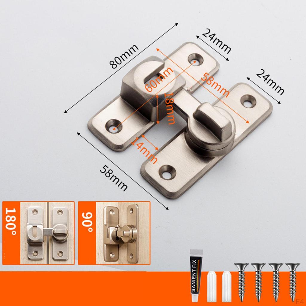 Barn Door Lock Latch Room Door, Hardware, Heavy Duty Bolt Locks for Home Security Office