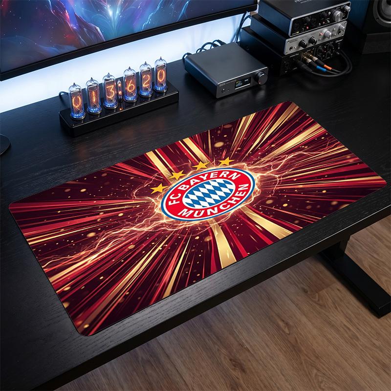 Tappetino per Mouse Grande Stampato Bayern Monaco, Tappetino Morbido in Gomma Antiscivolo per Scrivania da Gioco per Ufficio Laptop Computer Decorazione