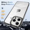 For iPhone 14 Pro Max Clear Phone Case TPU PC Anti-Slip Drop-Proof Back Cover