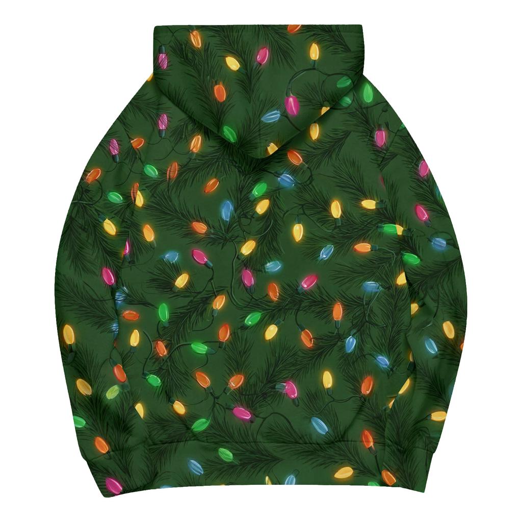 Dámská módní ležérní mikina s kapucí, volného střihu, s potiskem, s dlouhým rukávem