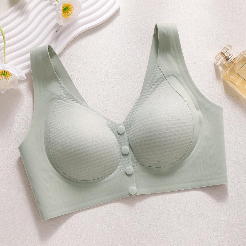 Traceless Steel Rim Autumn and Winter Front Buckle Vest Type Underwear, Comfortable Breastfeeding, Anti-gravity Support Bra Cover