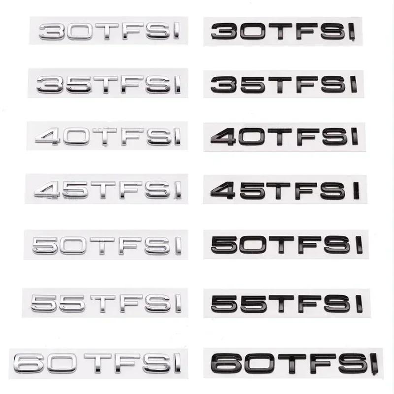 Adesivo logo posteriore per baule auto in ABS 3D 2.0 3.0 4.0 30 35 40 45 50 55 60 TFSI TDI V6t 2.0T per Audi A1 A3 A4 A5 A6 A7 A8 Q2 Q3 Q5