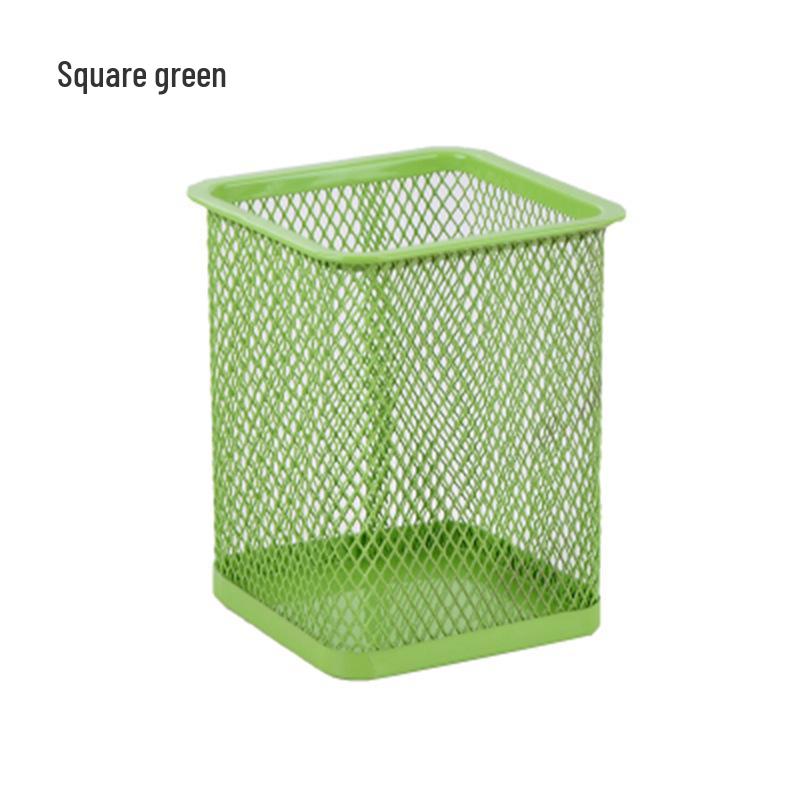 Iron Round Multifunctional Pen Holder – Large Capacity Metal Desktop Storage Organizer