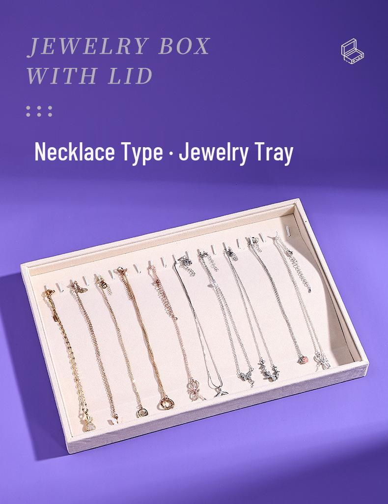 Elegant Jewelry Display Stand: Necklace, Bracelet, and Earring Storage Tray