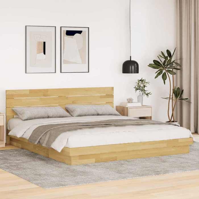 VidaXL Bed Frame with Headboard Without Mattress 200 X 200 Cm 3315738
