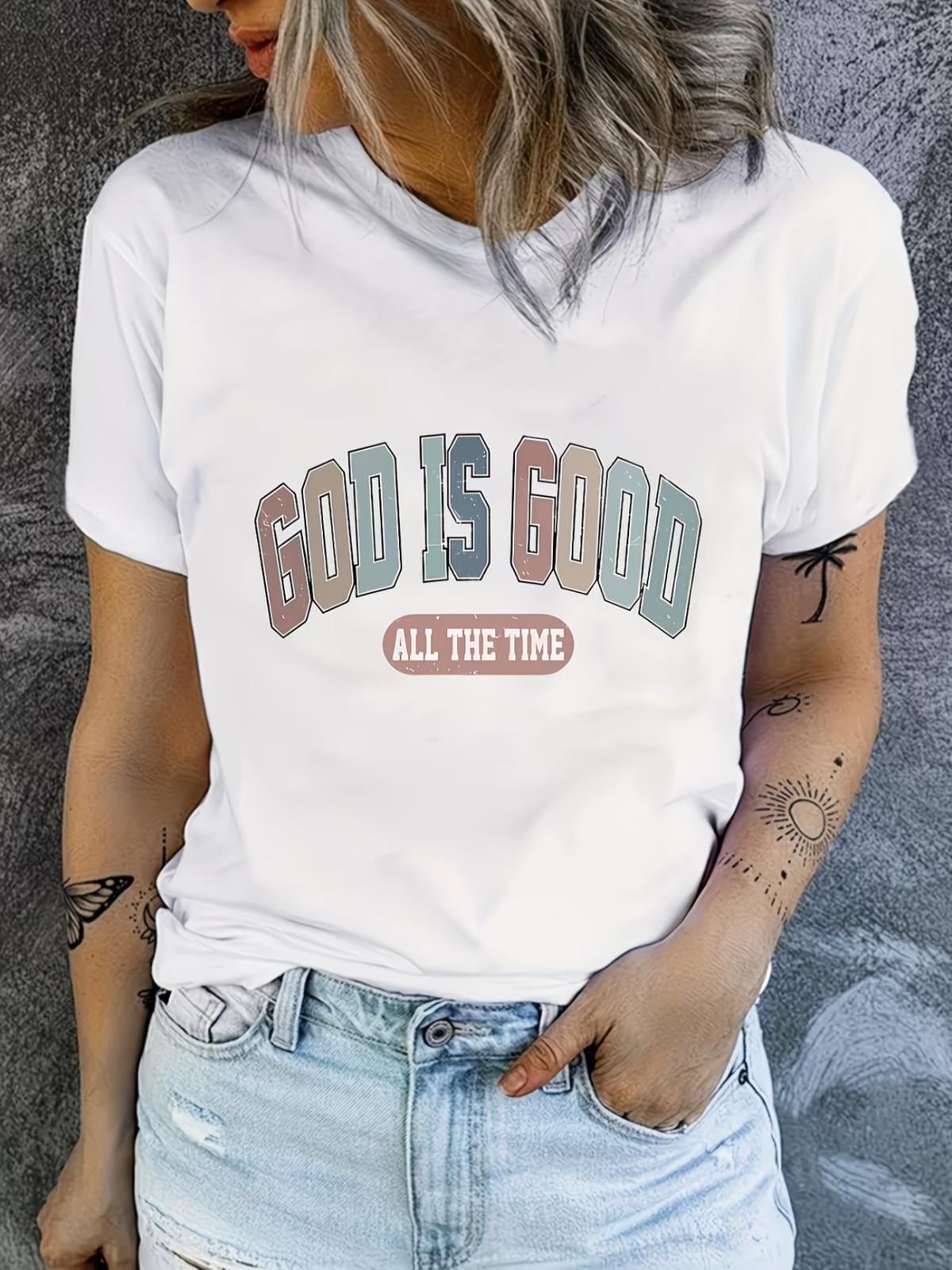 Letter Print Crew Neck T-Shirt, Casual Short Sleeve T-Shirt XXXL