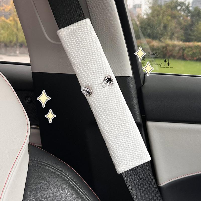 Car Seat Belt Shoulder Protector With Holes Diy Removable Doll Decoration Children's Car Seat Belt Protector