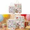 10Pcs New Cartoon Gift Bags Kraft Paper with Handles Snack Packaging Bag Lucky Eco-Friendly Shopping Bags Gift Wrapping