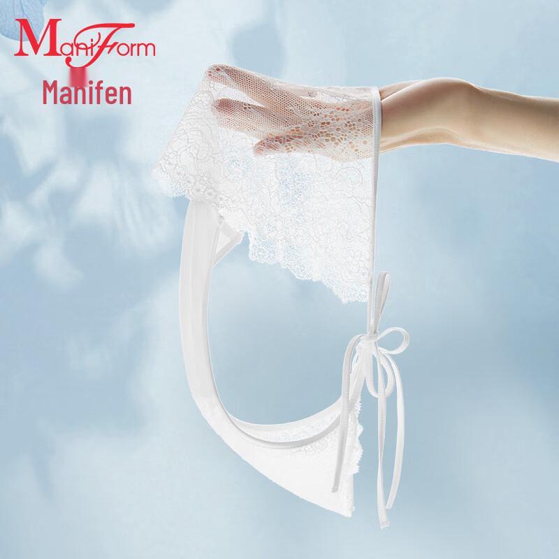 Maniform Women's Sheer Mesh Lace Low-Rise Briefs