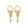 Silver Needle Geometric Tassel Earrings: Light Luxury, High-End Fashion, Retro Style for Women