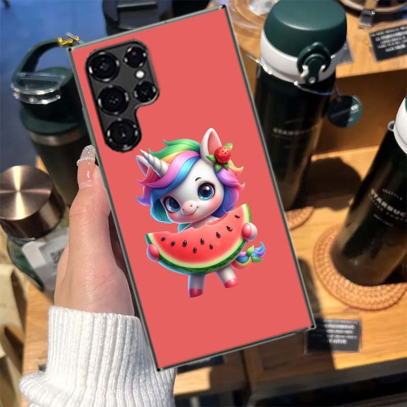 Cute Unicorn Baby Cases Phone Case for Samsung Galaxy S26 Ultra S25 Edge S24 S23 FE S21 Plus S20 S22 Cover TPU Capa Shell Shockp