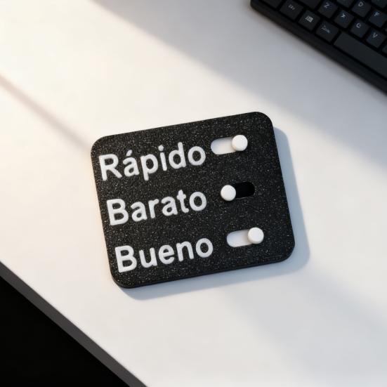 Giocattolo Decisionale Slider Dilemma Aziendale Gadget per Ufficio Stampato in 3D Strumento Interattivo Decorazione Scrivania Aziendale Teams