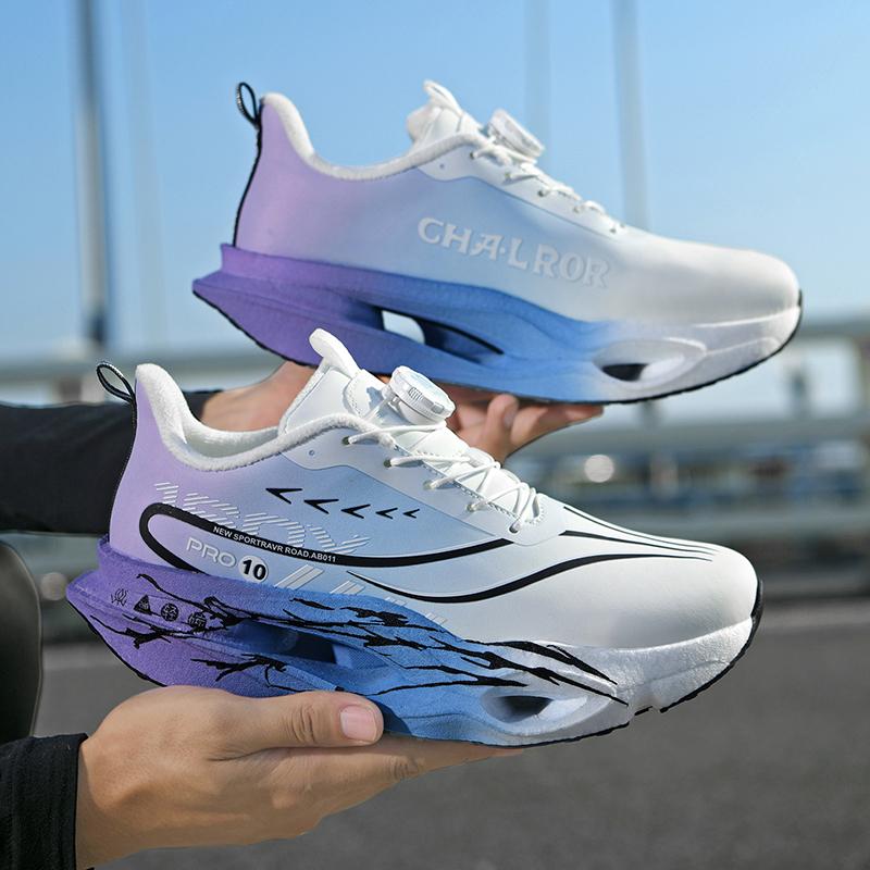 Unisex Rotary Buckle Running Shoes Casual Sneakers Everyday Walking and Casual Wear Commuting and Travel Daily Wear Sizes 30-44