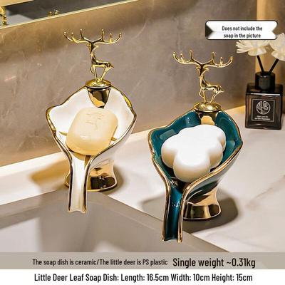 YIXI Wall-Mounted Ceramic Soap Dish
