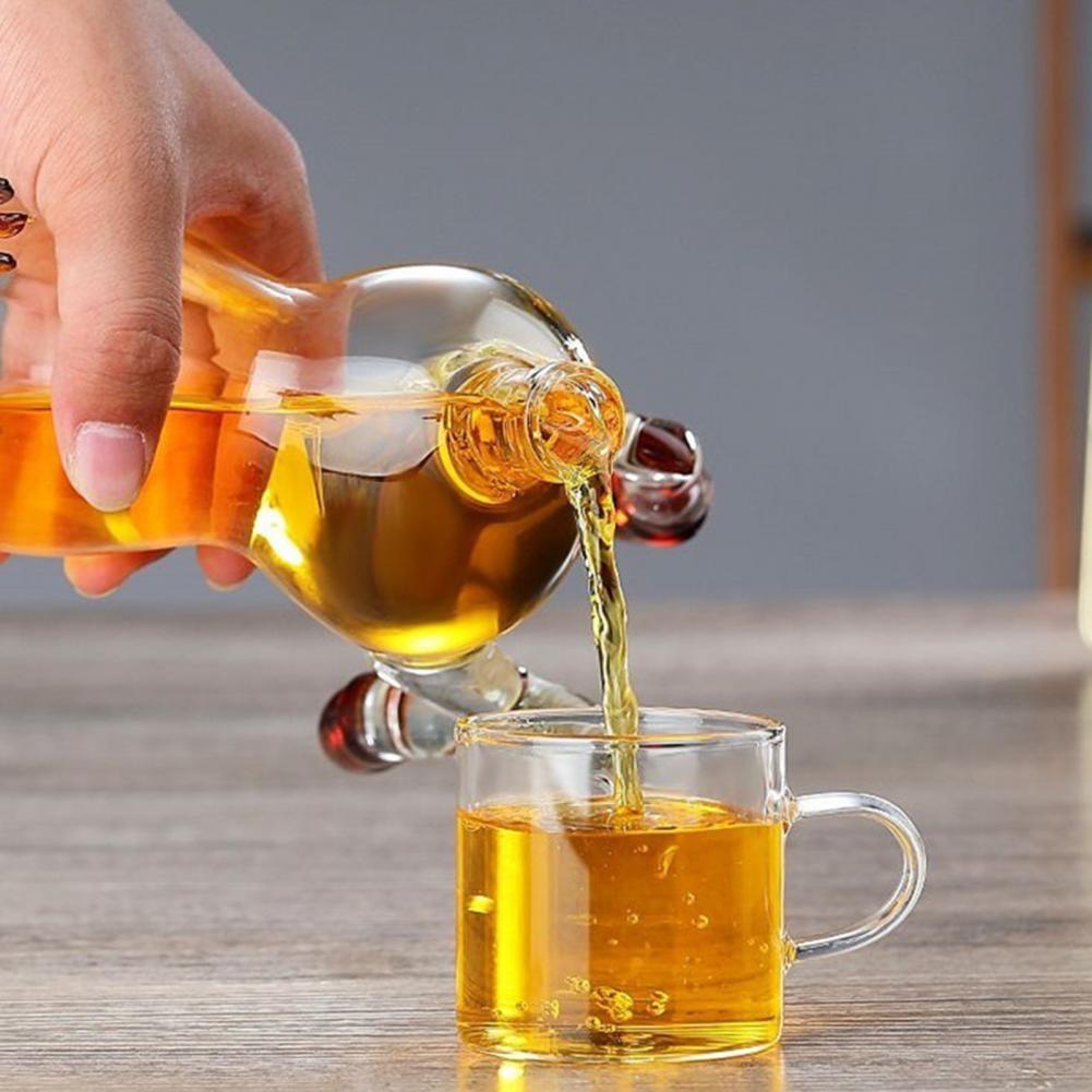 Pferde-Zodiac Glas Karaffe Erfolg beim ersten Versuch Symbolisches Design Handgeblasen Künstlerischer Likörspender Heimdekoration Kreatives Geschenk