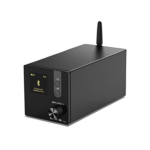 

SMSL SA300 Bluetooth 5.0 Amplifier/Power Amplifier, HI-FI Class D Audio, Equipped with the MA12070 Digital Amplifier IC, 80W x 2 High Output, Adjustab