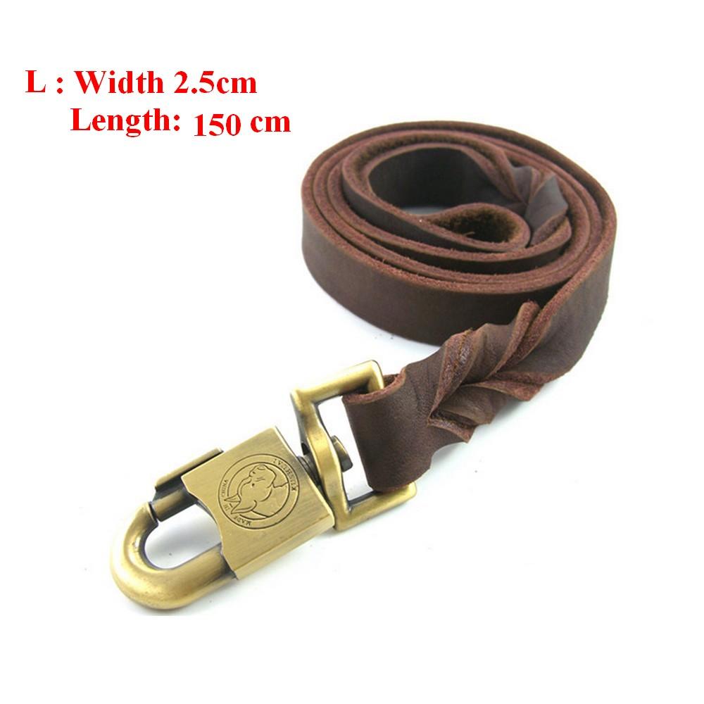 Pet Products Genuine Leather Dog Vest Harness For Medium Large Dog Pets Professional Dog Vest Collar Hand Chest Straps