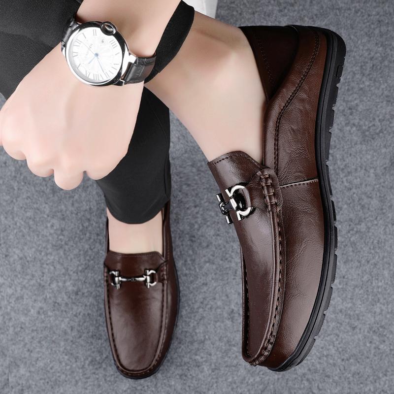 Handgefertigte Herren Slipper Schuhe Leder Mode Business Schuhe Herren 2024 Luxusmarke Herren Loafer Allround Herren Freizeitschuhe