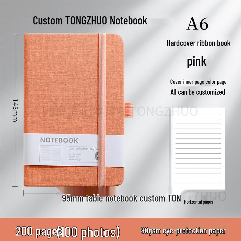 Wysokiej jakości, spersonalizowany notes A5 z gumką do biznesu i biura