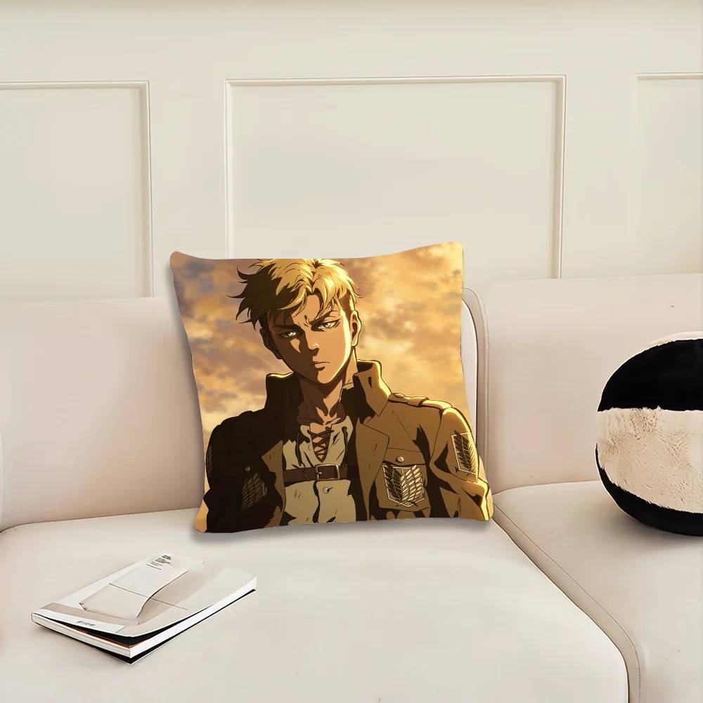 Erwin Smith Anime Pillow Case Sofa Cushion Cover Room Home Decoration