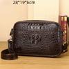 Crocodile Leather Men's Bag, Genuine Leather Messenger Bag, Business Fashion and Leisure Going Out, Large-capacity Small Bag, Men's Shoulder Bag.