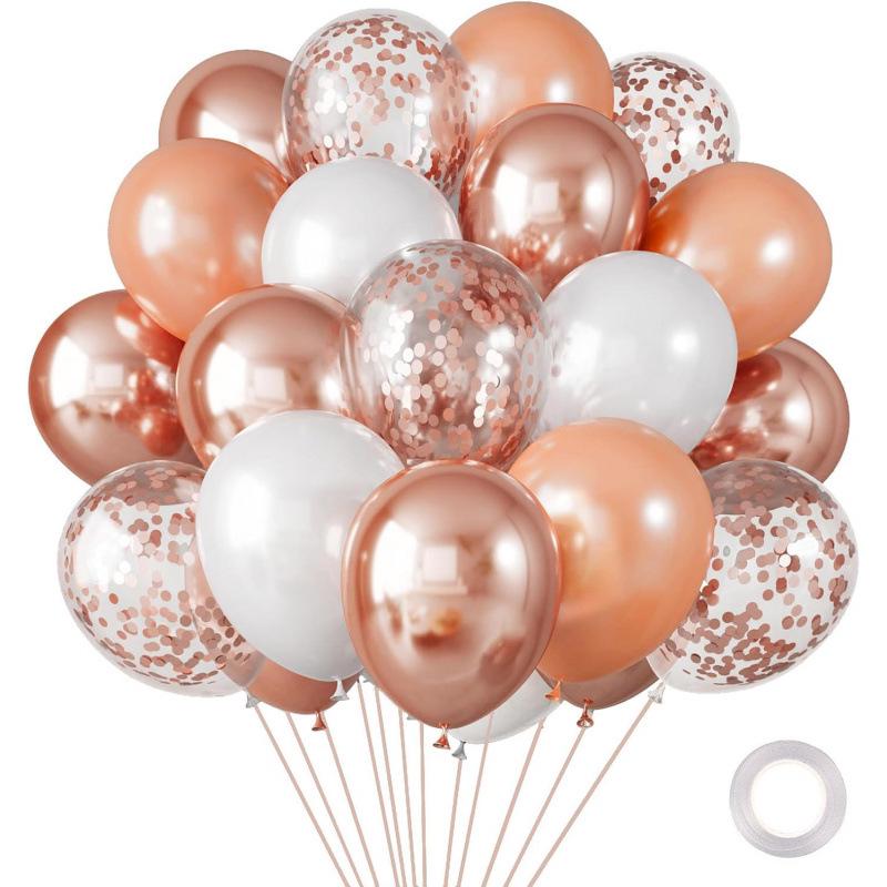 Metal Sequin Balloon Set - 30 Colorful Holiday Party Decorations
