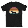 Retro Sunset Kitten Feline Pet Bengal Cat Short-Sleeve Unisex T-Shirt