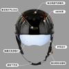 Vintage-Style Half Face Motorcycle Helmet Lightweight Ventilated DOT ECE Certified Scooter Moped Riders Unisex