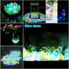 1200PCS Luminous Garden Pebbles Rocks are suitable for courtyard and walkway decoration, DIY Blue Decorative Glowing Stones