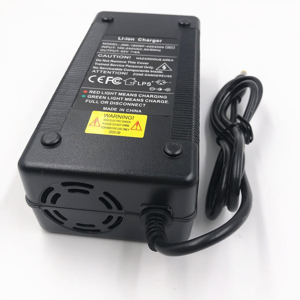 36V Charger Output 42V4A Battery Charger for 10Series 36V 37V Li-ion Battery Charger DC 5.5mm*2.1mm Fast Charging