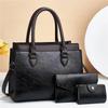 Neue Damen 3 in 1 Fashi Retro Tote Umhängetasche Patchwork Lässig PU-Leder 3-teiliges Set Umhängetaschen