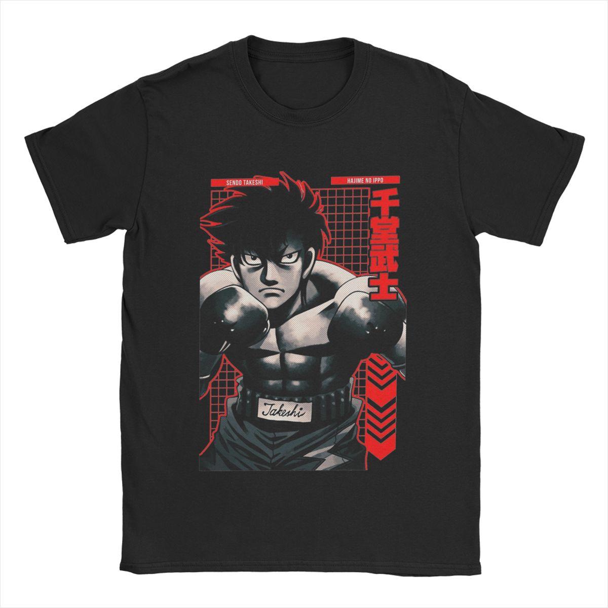 

Смішні аніме-футболки Sendo Takeshi Hajime No Ippo для чоловіків, бавовняна футболка з круглим вирізом, футболка з коротким рукавом, ідея для подарунка, одяг 5XL різнокольоровий