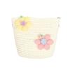 Cute Girls Kids Mini Straw Beach Shoulder Bag Lightweight Summer Crossboy Purse Small Wallet Handbag