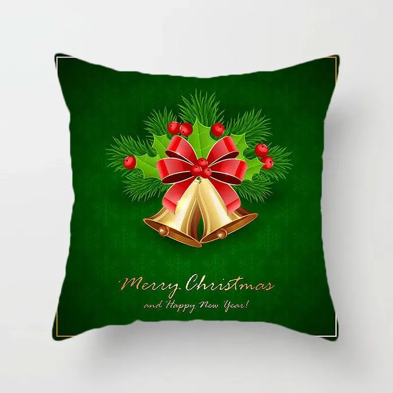 Christmas Themed Pillowcases Car Accessories Office Santa Claus Living Room Sofa Home Pillowcases