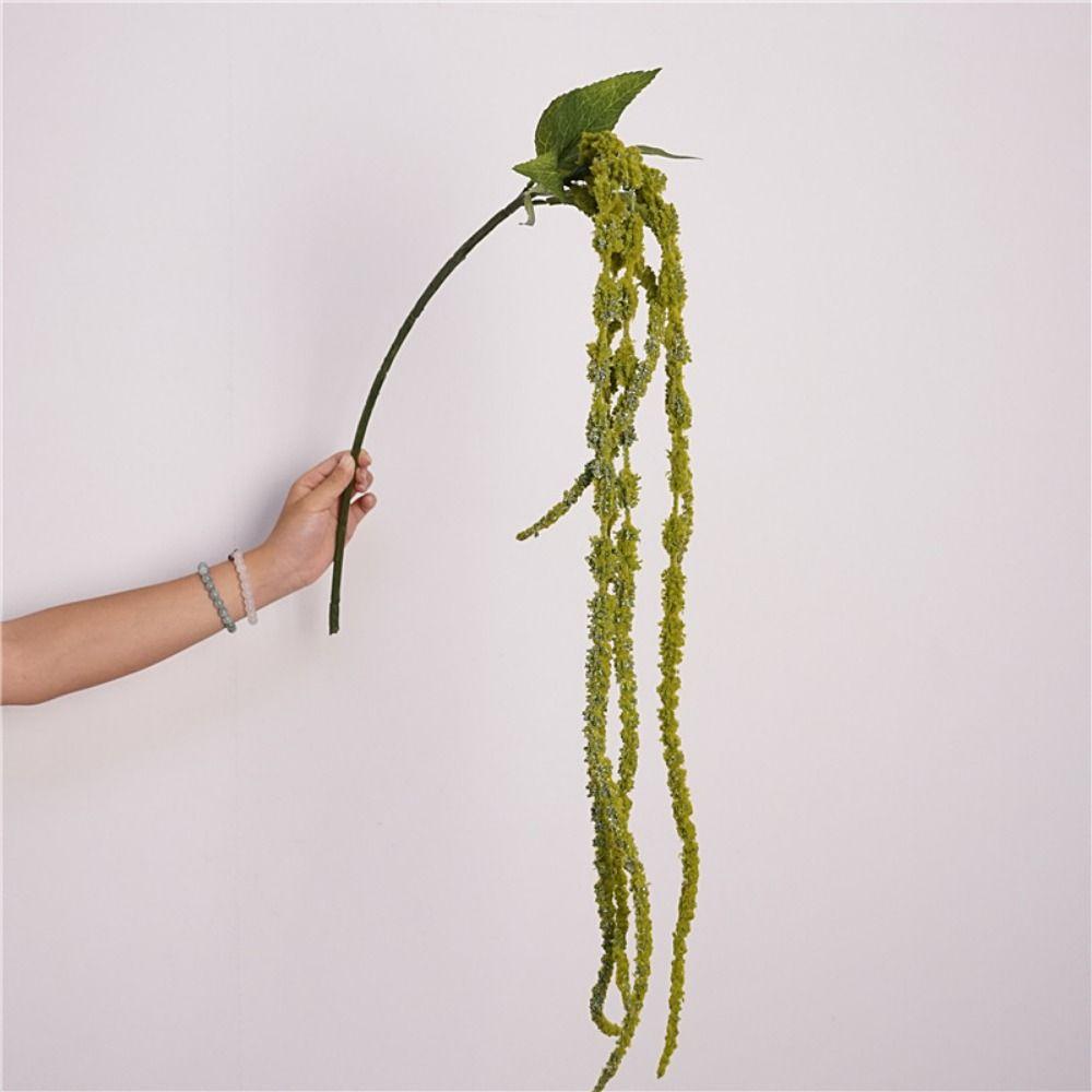 6 Heads Amaranthus Artificial Hanging Plant Hanging Long Tassel Flower European Wedding Decoration