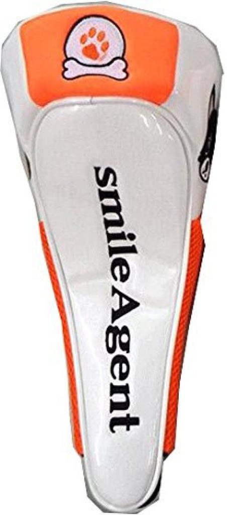 Driver Golf Head Cover Paw with Dog Embroidery Compatible with 460cc (Orange)