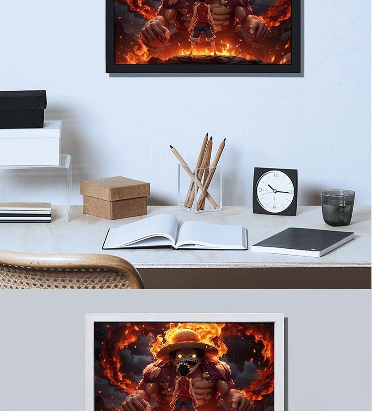 One Piece Luffy Anime Landschaft Wandkunst - Jungendlicher Stil für Schlafzimmer oder Wohnzimmer